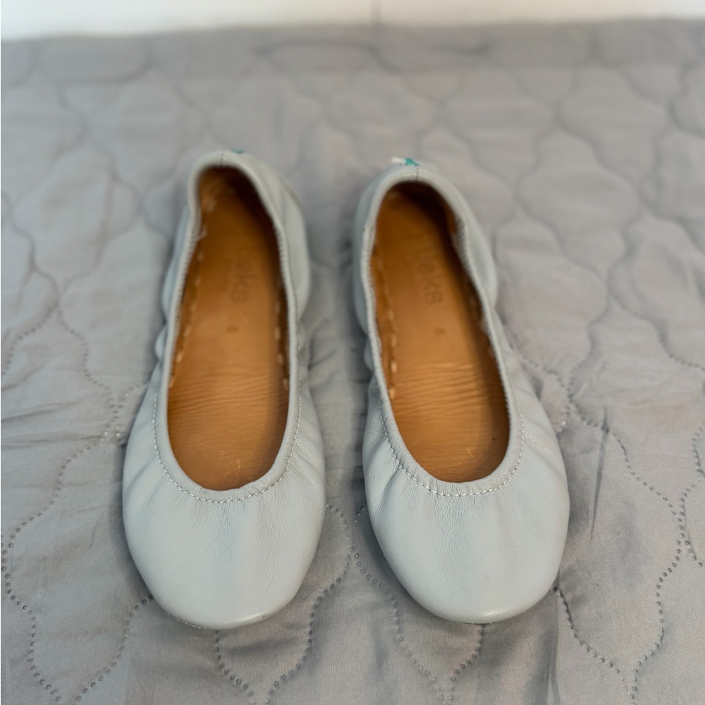 Tieks by Gavrieli Cool Gray Leather Ballet Flats